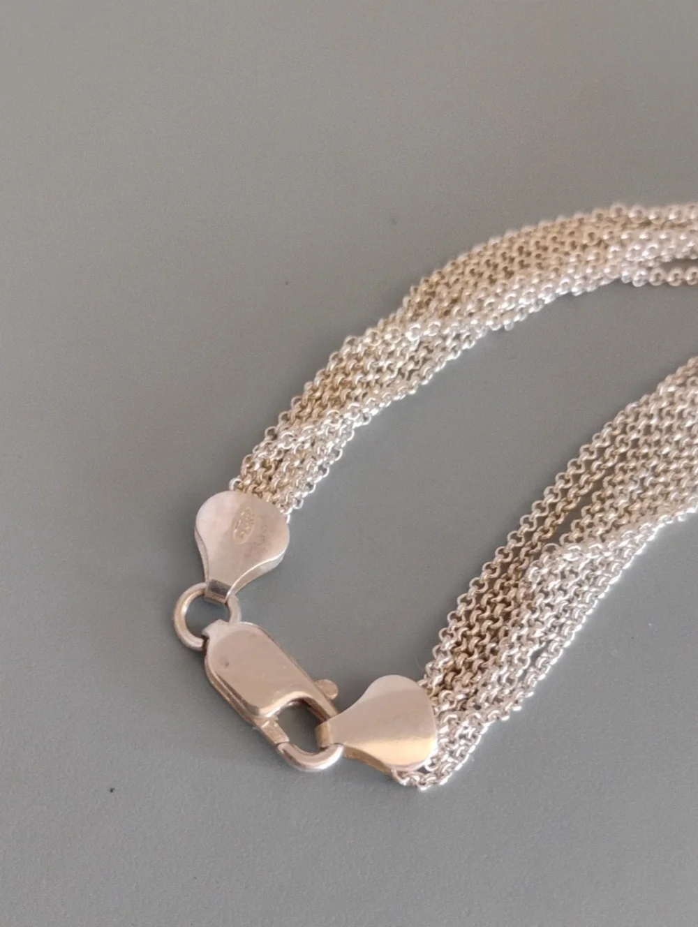 High Shine Sterling Silver Heart Bracelet